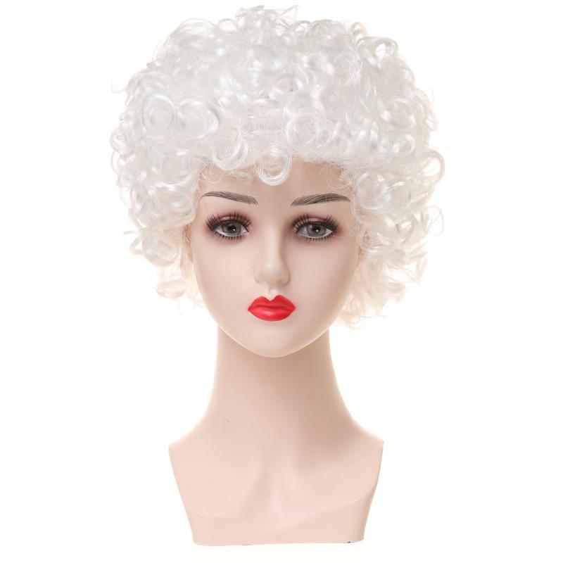 Graue Opa Oma Perücke Ältere Vermieterin Stil Realistisches Kostüm Haar für Cosplay Rollenspiel Party Bühnenauftritt