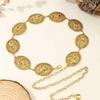 Bohemian Style Women's Gold Waist Chain - European & American Distressed Retro Metal Design