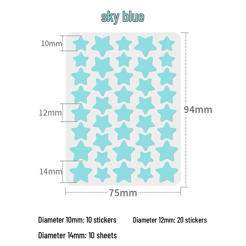 Bochuangke Pimple Clear Glitter Hydrogel Star Patch for Acne & Pus Absorption