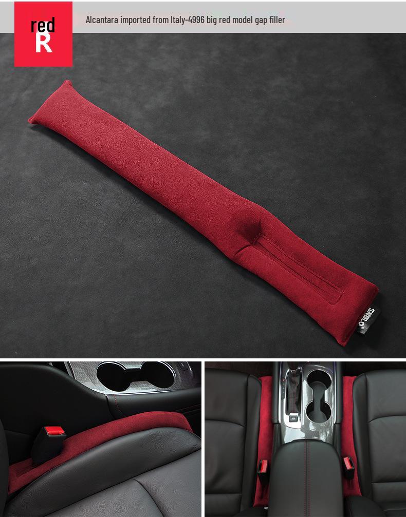 Universal Alcantara Suede Car Seat Gap Filler Strip - Leakproof Interior Accessory