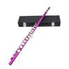 SLADE Rosey Flute 16 Closed Holes Flute C Key Flute with E Key Pro Woodwind Instruments Transverse Flute for Concert Performance