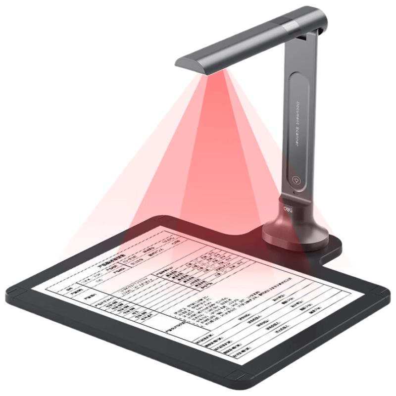 Deli High-Resolution Document Camera Scanner CN Plug (adapter Included)
