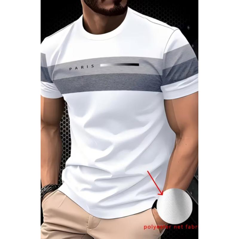 Modny, casualowy T-shirt męski