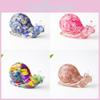 Resin Snail Decor With Natural Crystal For Home Office And Gift Giving