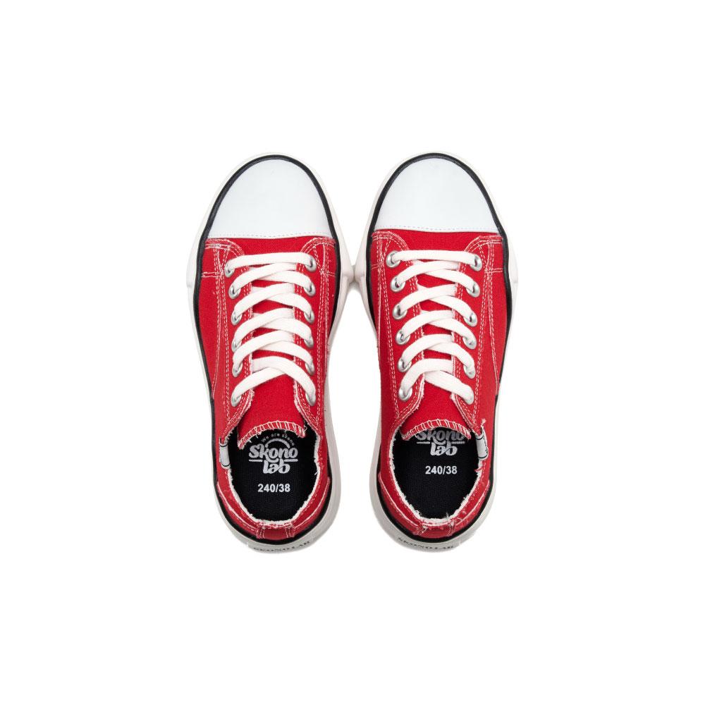 Skono Grunge Canvas Sneakers / Red