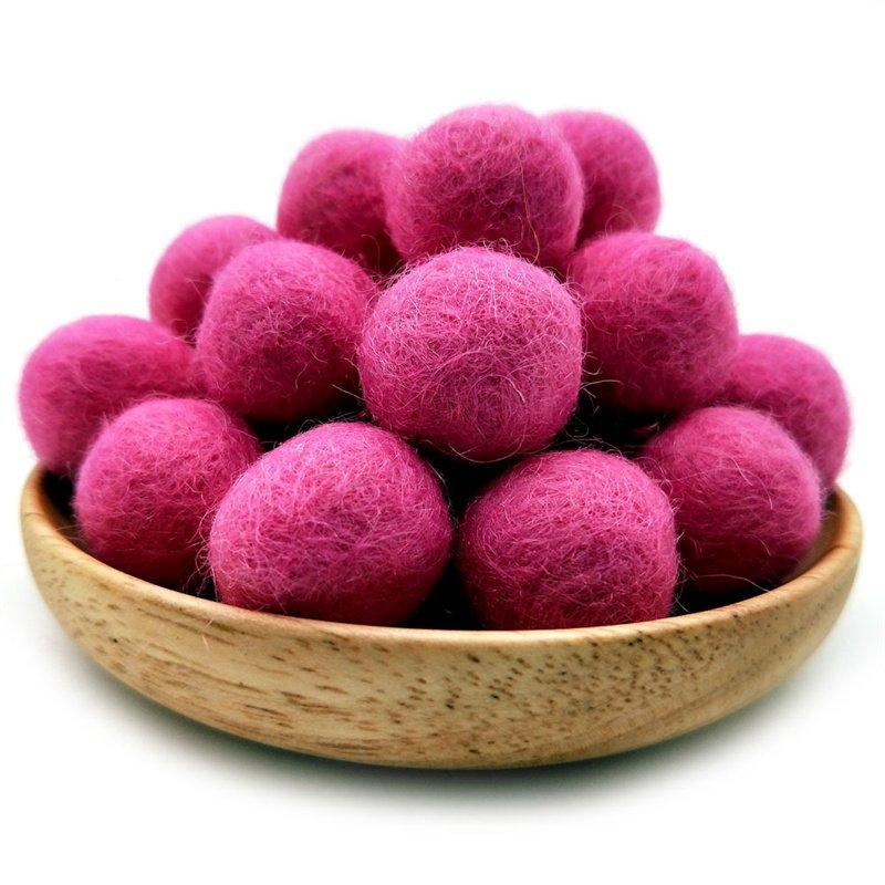 Wool Felt Ball DIY Pompons 10PC Earrings Accessories Colored Fur Ball Handmade Christmas Woolen Yarn Ball 1.5cm