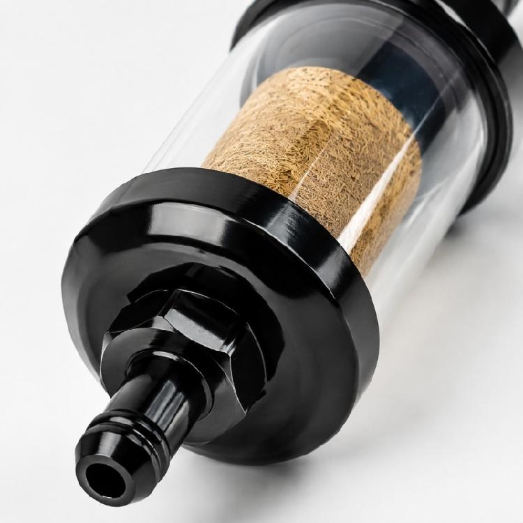 Inline Gas Line Filter and Hose Kit with Filtration Element for Recreational Vehicle Maintenance and Replacement Work