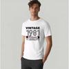 Vintage 1981 Funny Birthday Quotes Born In 1981 Fashion Graphic T Shirts Cotton Short Sleeve Tshirts High Quality Unisexs Clothes