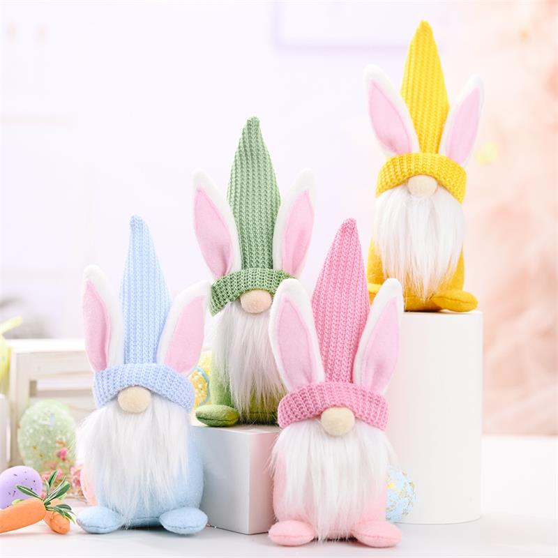 Easter Gnome Bunny Rabbit Gonk Tomte Dwarf Plush Doll Toy Ornaments kids Gift