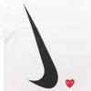 Nike X Comme Des Garçons PLAY T-Shirt Bianca Top da Uomo AE-T402-051-1