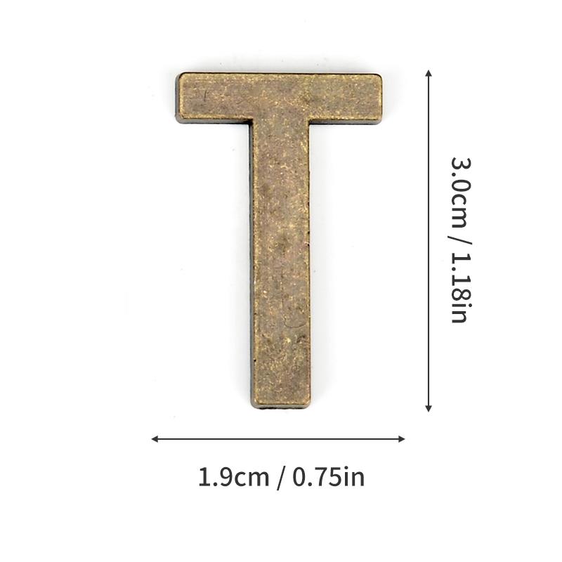 1Pcs Metal Self Adhesive House Number English Alphabet Letters for Apartment Room Door Plate Table Mailbox Number Stickers 3*2cm