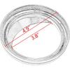 Schwarzer Tachometerrahmen Verchromter Zierring Visierabdeckung mit 5" Tachometer für Harley Dyna Softail Touring