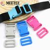 5/10Sets Meetee 25/32/38mm Backpack Belt Buckles Plastic Release Clasp Tri-Glide Slider Ring Hook Safety Clip Buckle DIY Craft