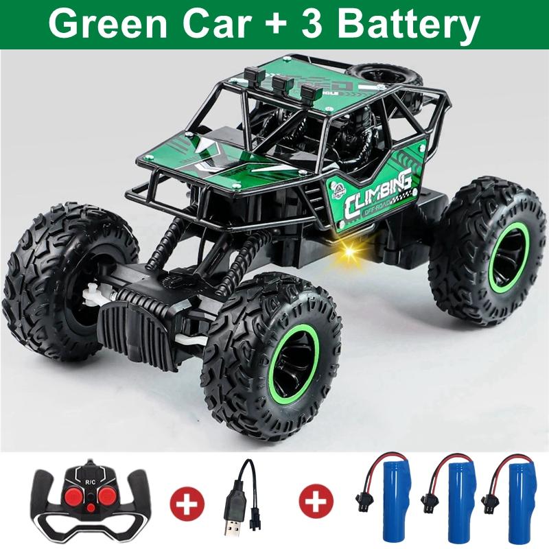 2.4g Remote-controlled Alloy Off-road Vehicle With Long-distance Lighting, Climbing Monster Children's Racing Toy Car, Kids Gift