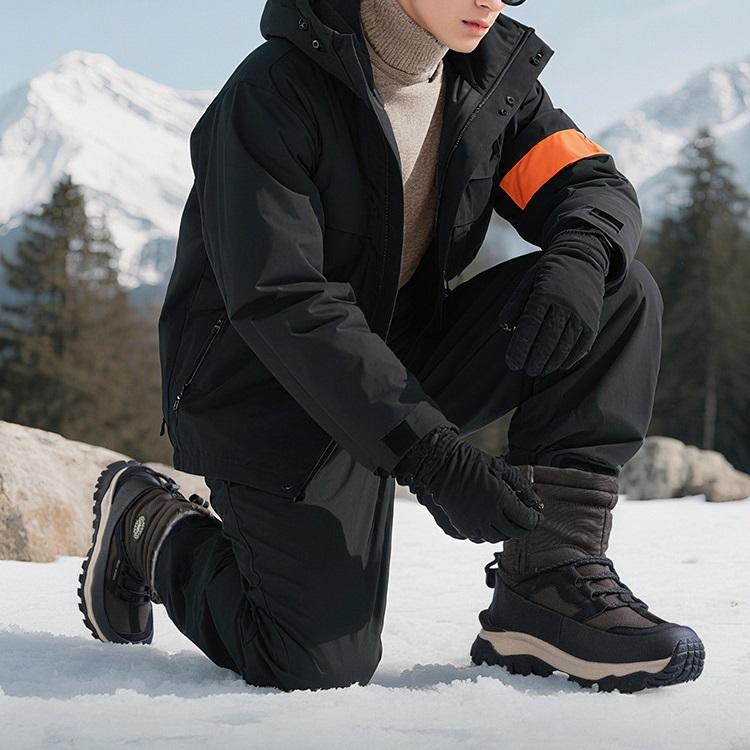 Hohe Schneestiefel sind wasserdicht, rutschfest, verdickt und warm, ein Geschenk für Ehemann und Vater