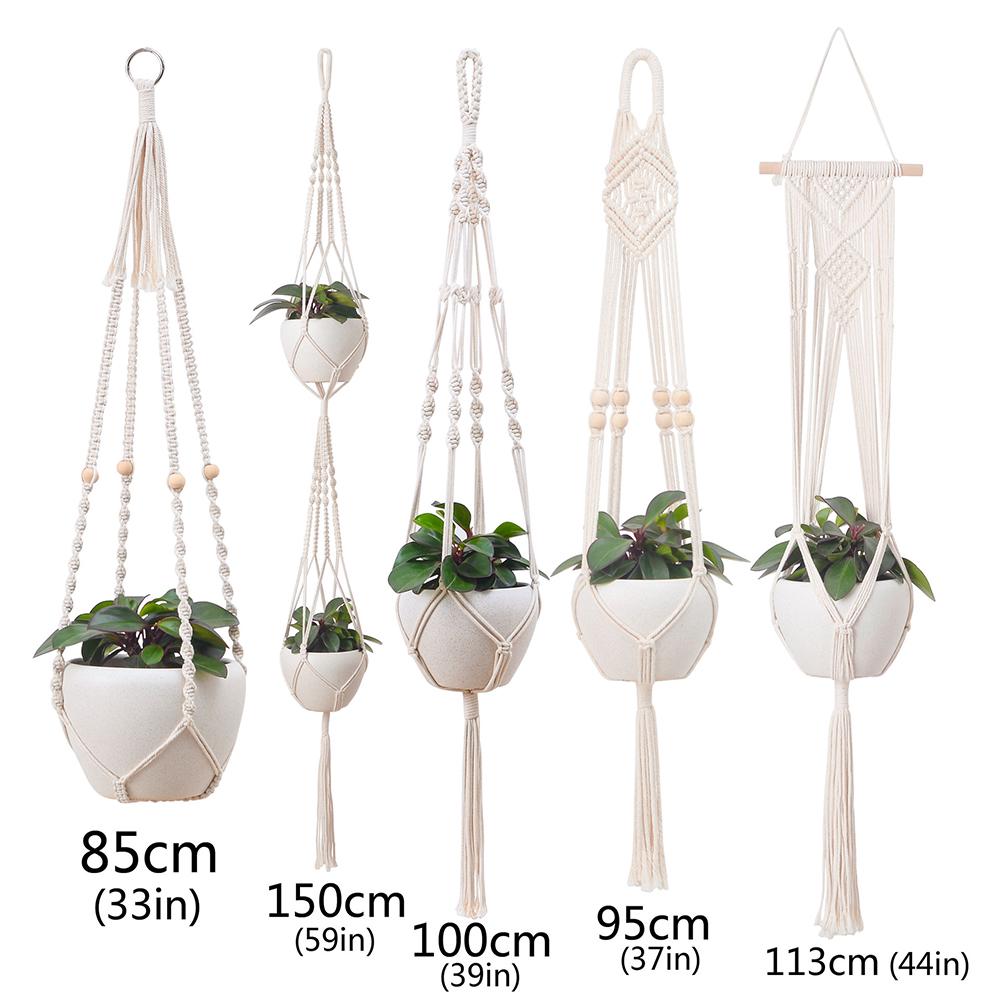 Pot holder macrame plant hanger hanging planter basket jute braided rope craA*ca