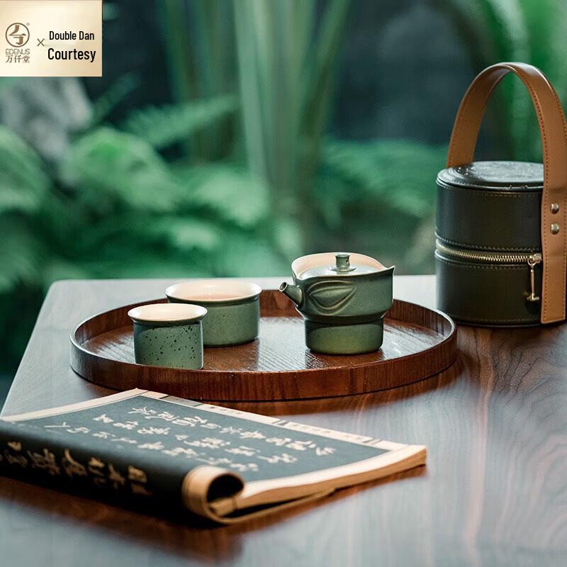 Edenus Sanxingdui Ceramic Travel Tea Set