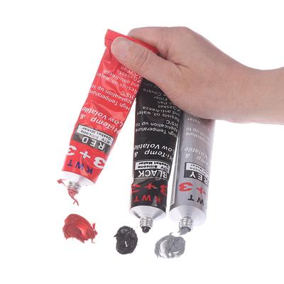 1 buc Sigilant auto Rtv Producator de garnituri din silicon 3+3 Sigilant negru Hi-Temp rezistent la ulei pentru motoare Sigilant auto