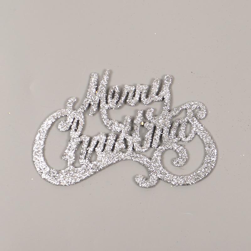 Hong Yu Christmas Decorations: Plastic English Letter Tree & Wreath Ornaments
