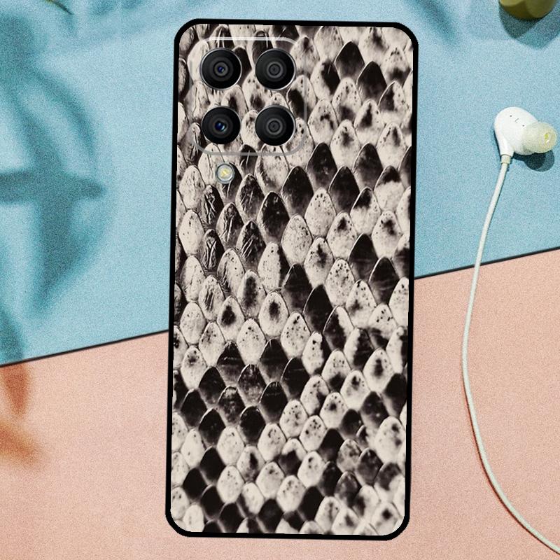 Snake Texture For Samsung Galaxy M33 M35 M55 M15 M12 M13 M14 M34 M54 M53 M21 M31 M11 M32 M52 M06 M16 Case