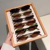 New Narrow Oval Sunglasses Women Fashion Outdoor Shades Trendy Luxury Brand Design Vacation Casual Sun Glasses Lentes De Sol