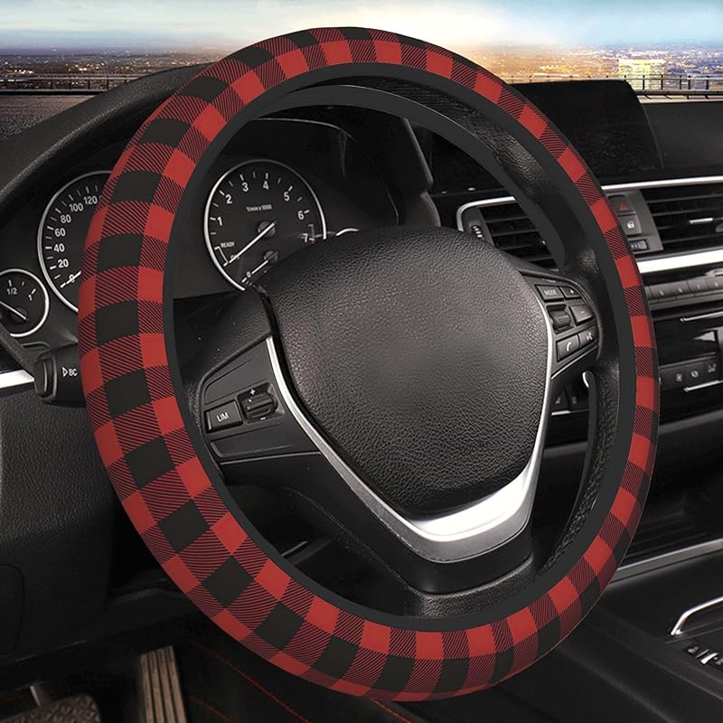 Halloween Bats Car Steering Wheel Cover Universal 15 Inches Anti-Slip Breathable Sweat Absorption Neoprene Car Accessories