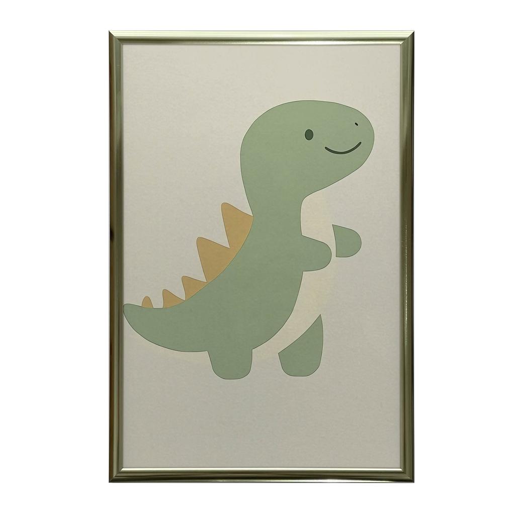 Plakat Uśmiechnięty Dinozaur Plakat Uśmiechnięty Dinozaur, 50X70 Cm, Bez Ramy, Płótno Premium Na Blejtramie