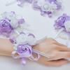 Seidenblumen-Handgelenk-Corsage für Hochzeitszeremonien Handgemacht Braut Brautjungfer Fotografie Handgelenkblume Hochzeitsaccessoire