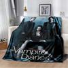 The Vampire Diaries Elena Poster Print Soft Flannel Throw Blanket Warm Sofa Couch Bed Home Decor Cover For Vampire Diaries Fans