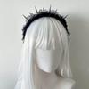 Punk Y2k Headband Abbie Headwear Sharp Rivet Headband Dark Goth Lace Hair Accessories