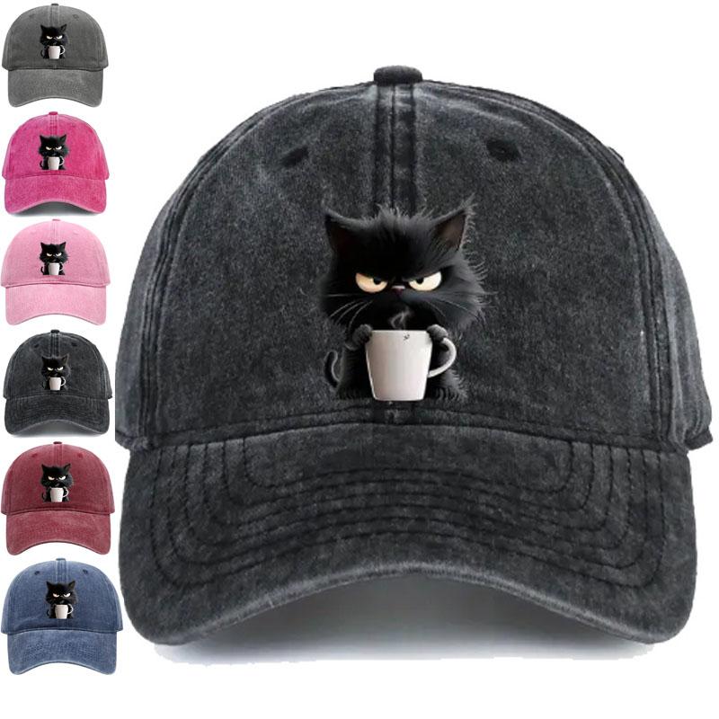 Feral but Fashionable - Cat Hat Edition, Grumpy Cat Coffee Cap