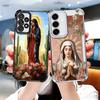Virgen Mary Virgin De Guadalupe Plating Phone Case For Samsung A17 A07 A37 A57 A16 A56 A15 A55 A14 A54 A13 A53 A26 A36 A25 A35 A