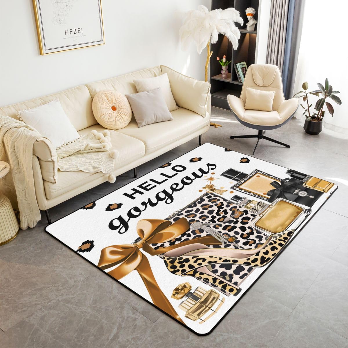 

Erosebridal Pink Fashion Area Rug 6 6 x 4 11 for Girls Girly Modern Inspirational Quotes Decorative Washable Rug Women Abstract Black Whit 160cm x 200cm