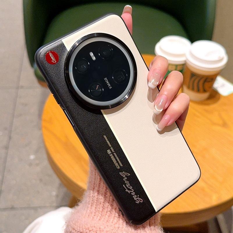 Night Lightning Fluorescent Line Two-pigment Leather Case For Huawei Mate 70 Pro + Mate70 Pro Mate 60 Pro Lens Protect Cover