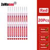 20mm 1-100 Stück Wasserdichter Tieflochmarker Stifte mit langem Kopf für Holzbearbeitung für Metall Tischler Weiße/Schwarze/Rote/Blaue/Grüne Tinte
