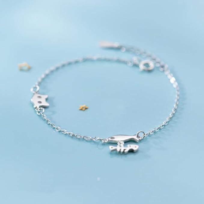 Cat Bracelet for Women, Luxury 925 Sterling Silver, Popular Cat Bracelet, Hypoallergenic to Metal, Gift, Comes with Special Box