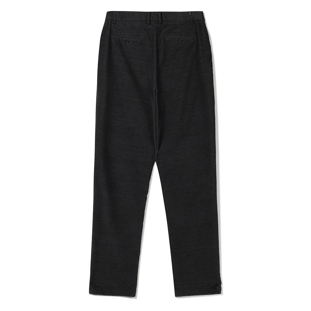 NOTIG Cotton Blend Moleskine Single-Pleat Pants Charcoal Gray_Okw3Ptlp104Cg
