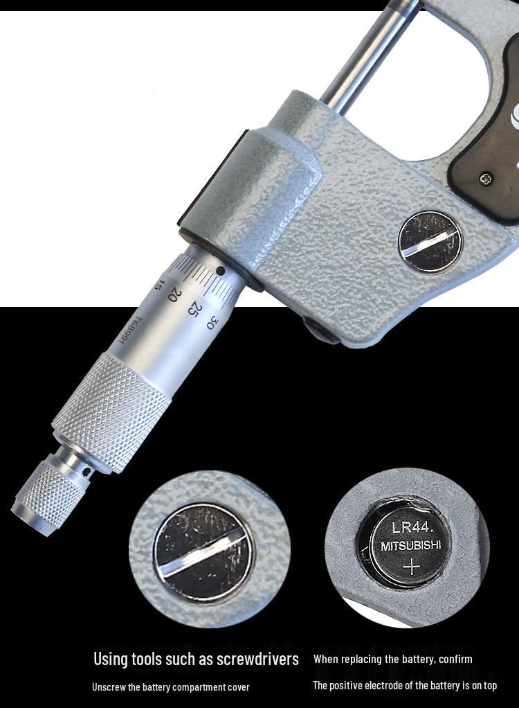 Guilin Guanglu High Precision Digital Micrometer 0-50mm, 0.001mm Accuracy