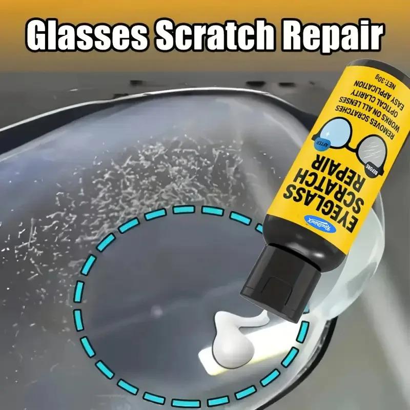 30g Glasses Scratch Remover Mirror Grinding Cleaner Polishing Scratch-Resistant Solution for Camera Table Screen Car Watch