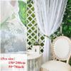 1Pcs Floral Embroidered Sheer Curtain Rod Pocket Window Drape Shades  Living Room Decoration