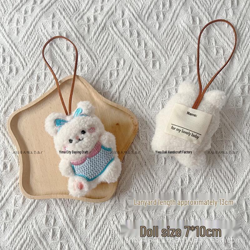 Adorable Miu-style Rabbit & Bear Bag Charm: Cute Girly Decoration & Creative Student Gift