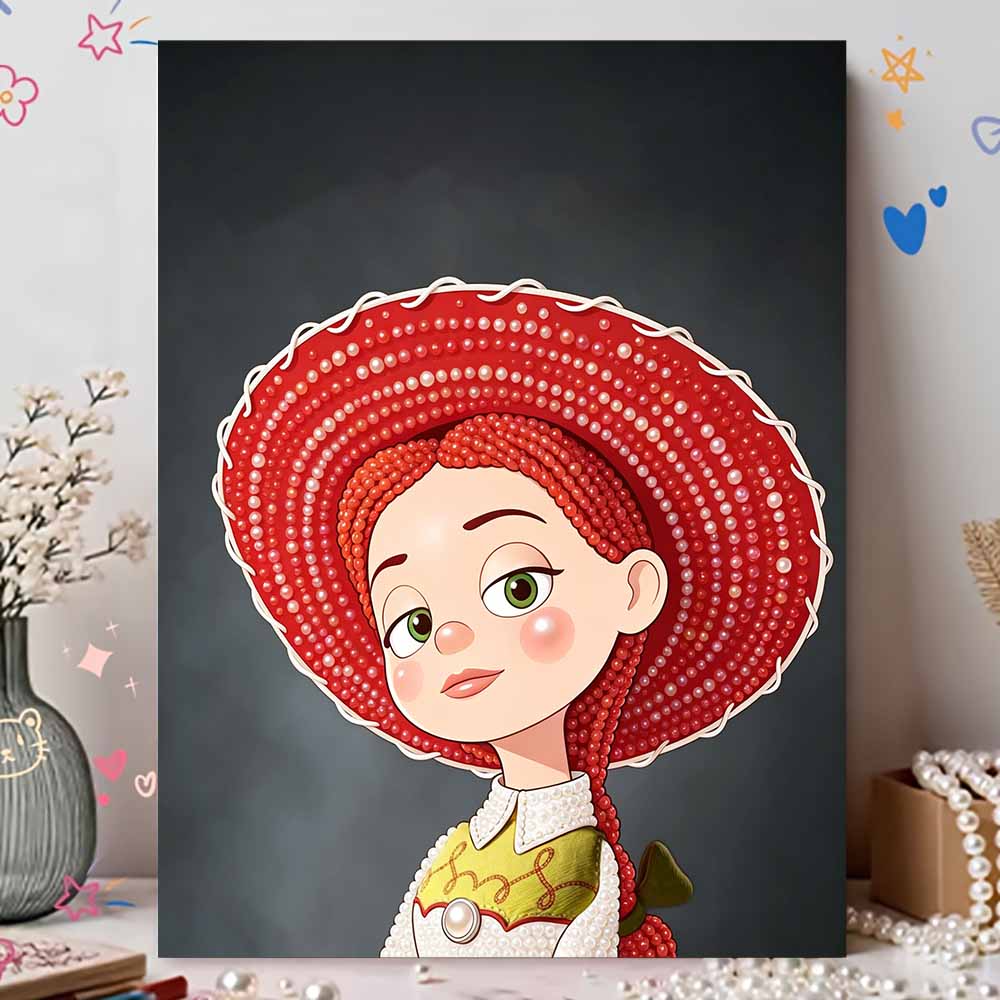 Disney Brinquedo de Pintura com Pérolas Toy Story Trish Artesanato DIY Pintura de Pedras Preciosas Pérolas Artesanato Forma Especial Decoração de Parede para Casa