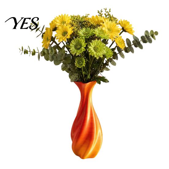Modern Flower Vase 3D Printed Vase, Twisted Minimalist Arrangement Holders, Artistic Line Design Elegant Home Decor for Living Room Bedroom