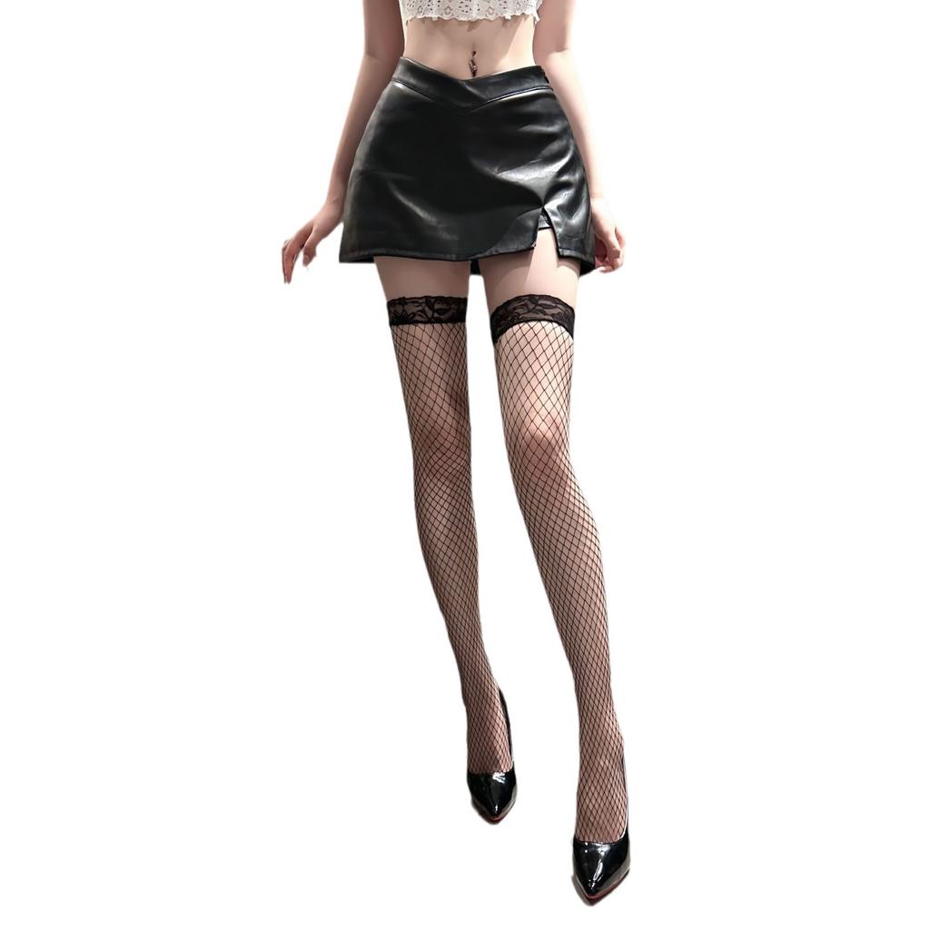 Sexy sexy Internet celebrity fishing net long tube lace stockings, thin natural sexy temptation fishing net socks