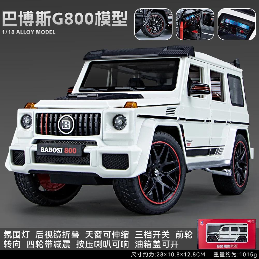 1:18 Mercedes Benz G800 Simulation Diecast Metal Alloy Model car Sound Light Collection Kids Toy Gifts