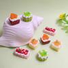 100pcs Resin Fruit Cream Cake Miniature Mini Food Play Decor DIY Kitchen Play Toys Flatback Cabochon Doll House Accessory