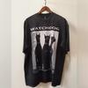 American High Street Doberman Printed Washed Old Short Sleeve T-Shirt Men'S And Women'S Oversize Vintage Half Sleeve Tee