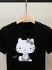 Women's Autumn French Style Printed Round Neck T-Shirt