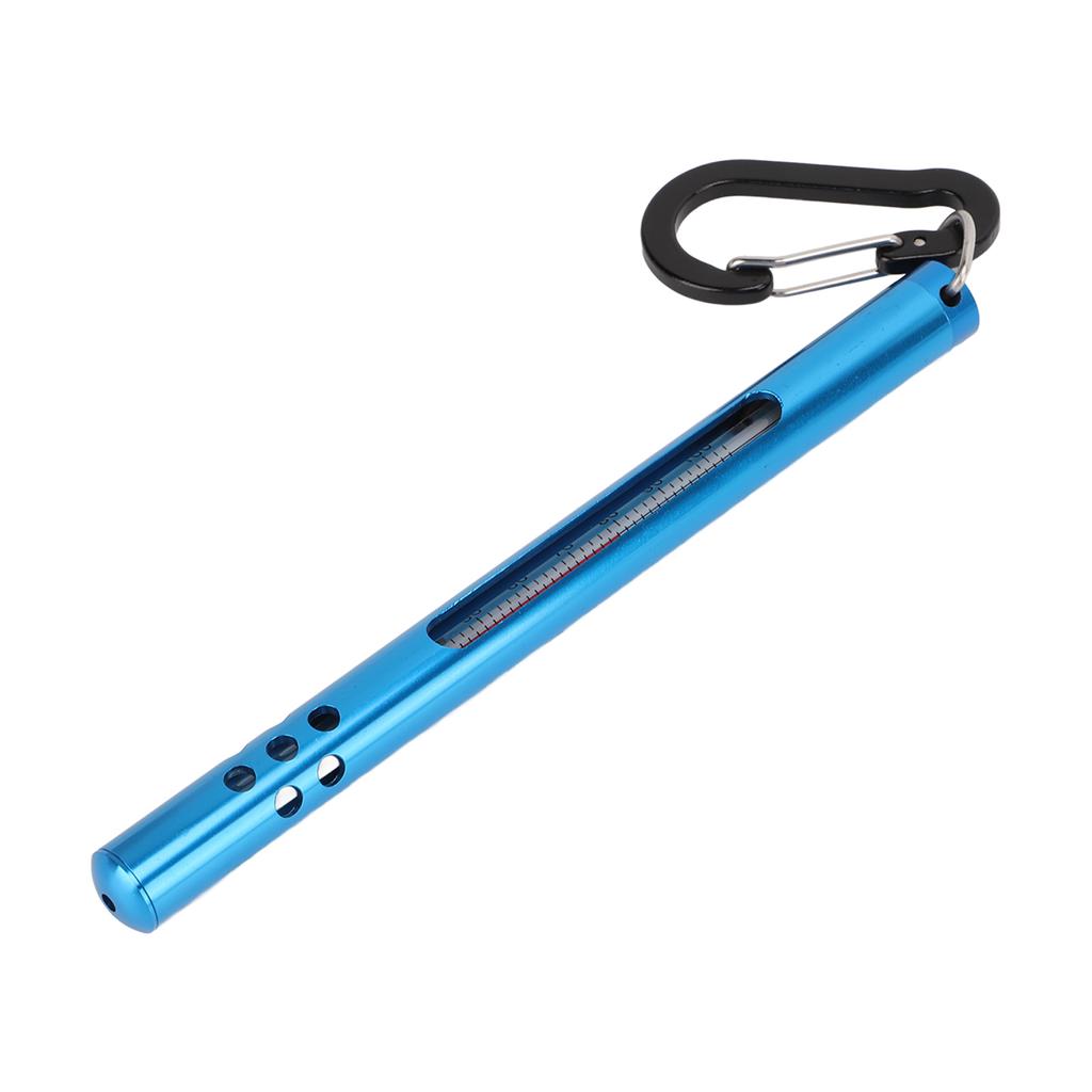 Fly Fishing Water Thermometer Stream Water Temperature Measurement Tools with CarabinerBlue