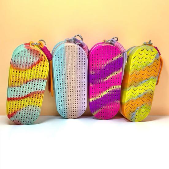 Силіконовий чохол для плавальних окулярів, двосторонній, з дихаючими дренажними отворами, ударостійкий, велика ємність, портативний, для подорожей, окуляри для плавання, сумка для зберігання